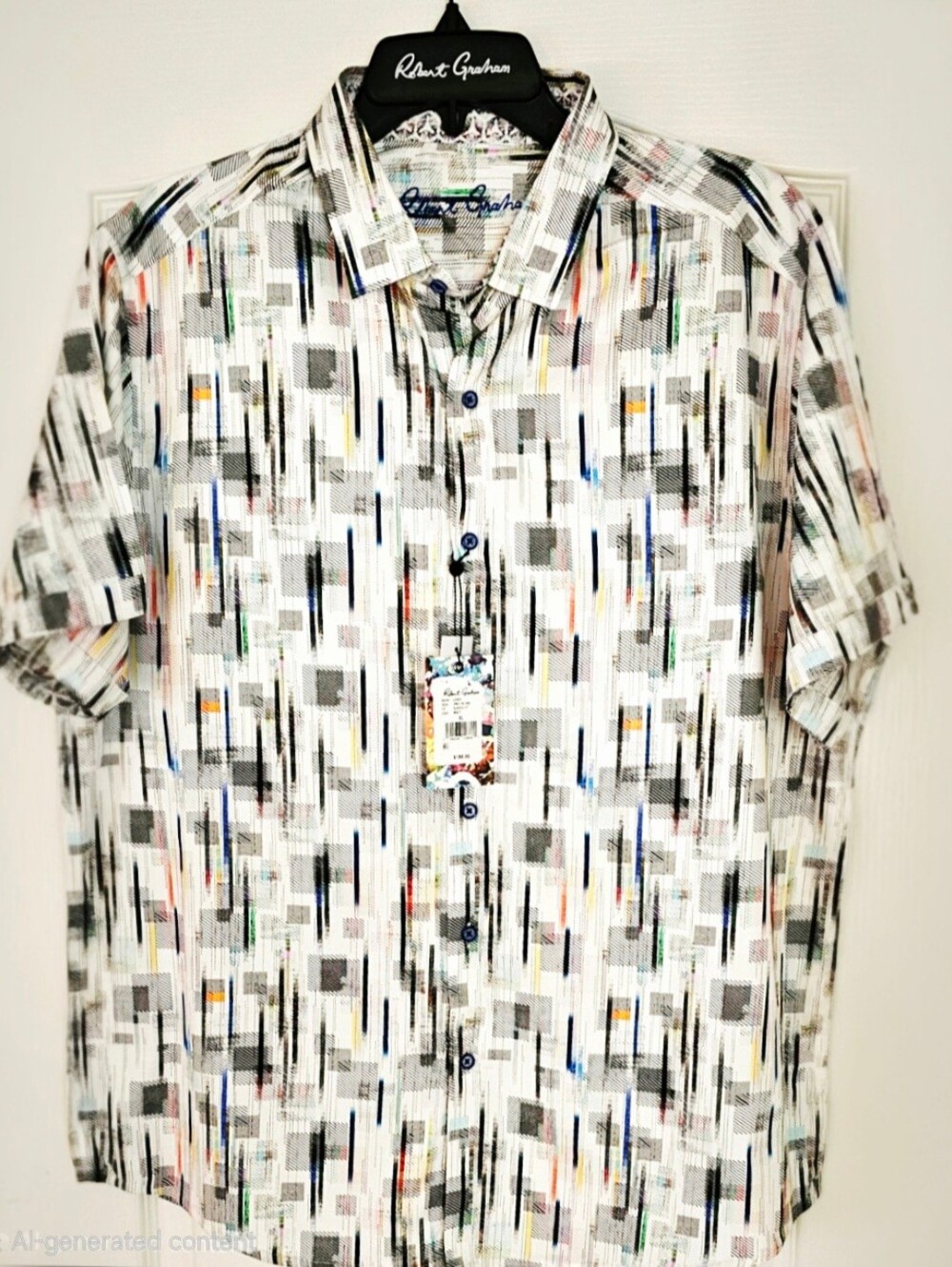 Robert Graham Multicolor Short-Sleeve Shirt Sizes M,L,XL,2XL Price $135 Each